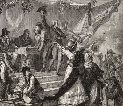 Enrolment of Volunteers into the National Guard in 1791 by H. de la Charlerie
